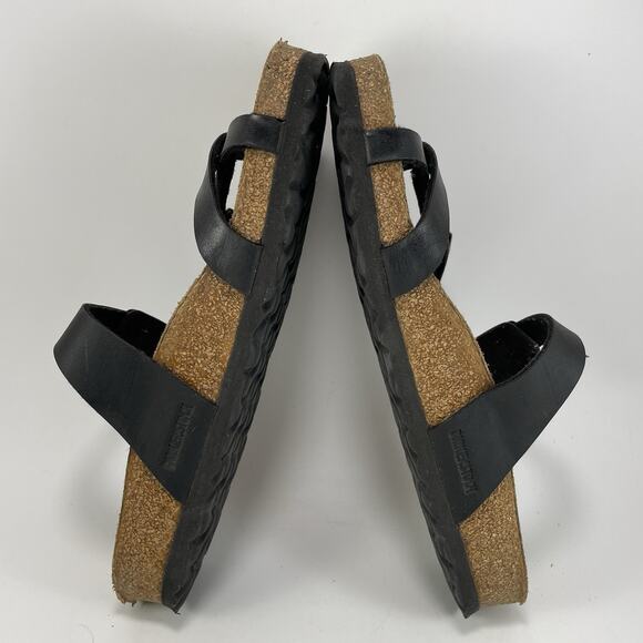 Birkenstock Mayari Toe Loop Sandals Womens Size 40 US Size 9-9.5 Black Leather - Picture 6 of 11